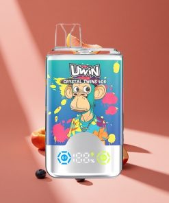 UWIN Crystal Twins 40000 Пуфове Боровинка На Лед Лятна Праскова Лед българия вейпове Двойни Вкусове Тип-C