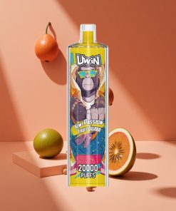 Uwin Shisha Hookah Crystal 20000 Пуфове Киви Пъшофрукт Гуава българия вейпове 22мл Mesh Coil