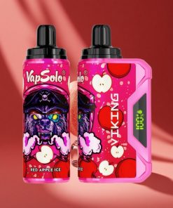 VapSolo VIKING 12000 Пуфове Диспосабул Вейп Червена Ябълка Лед българия вейпове 22ml 20 мг/мл, 50 мг/мл никотин