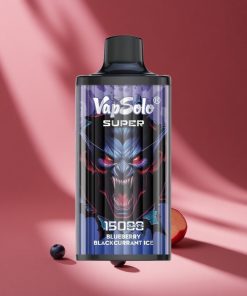 Vapsolo Super 15000 Puffs Дисоеабли Вейп Боровинка Касис Лед българия вейпове 40ml